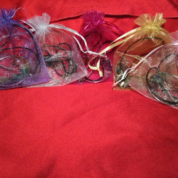 Crystal Quartz Natural Gemstone 7 Chakra Healing Tree of Life Pendant Necklace - Picture 7 of 8